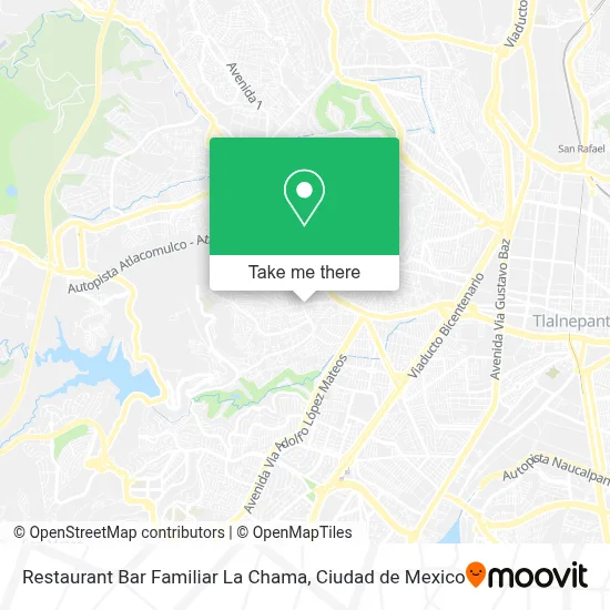 Restaurant Bar Familiar La Chama map