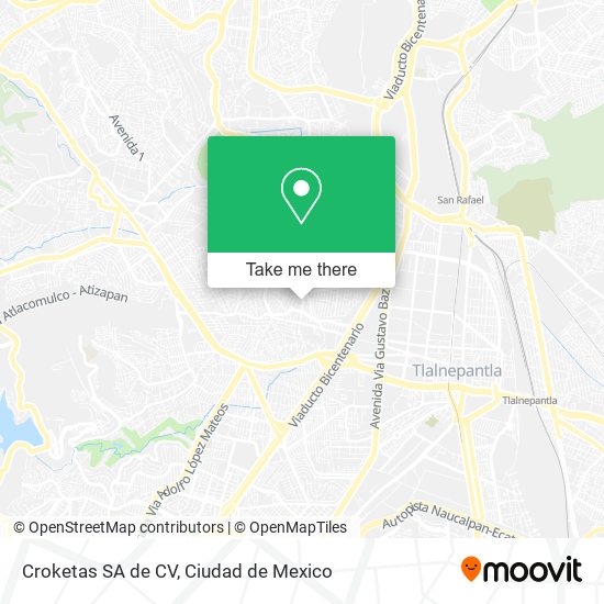 Mapa de Croketas SA de CV