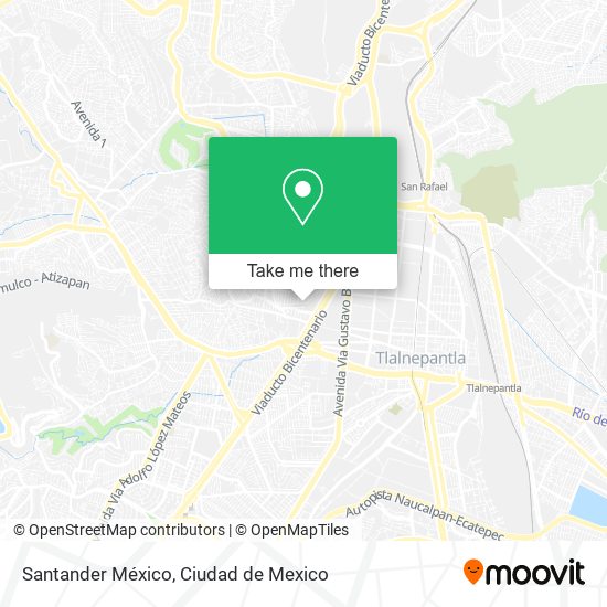 Santander México map