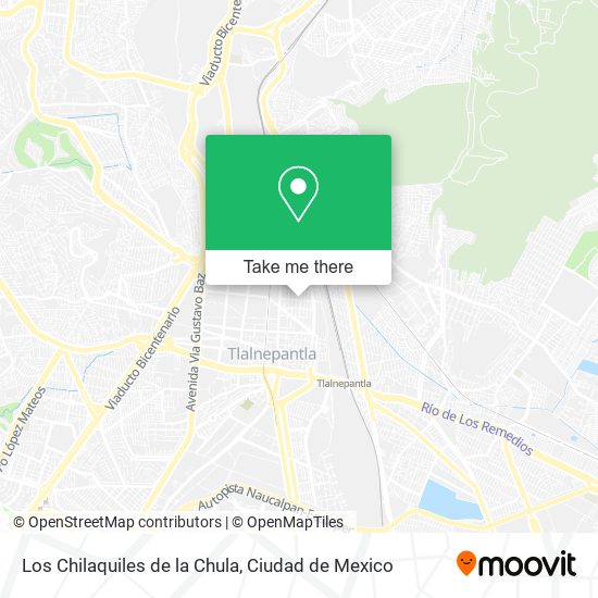 Mapa de Los Chilaquiles de la Chula