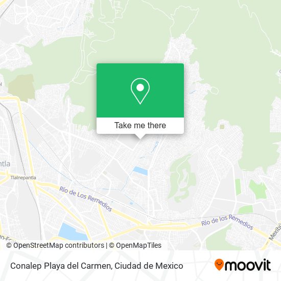 Mapa de Conalep Playa del Carmen