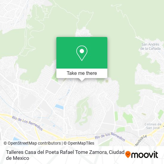 Talleres Casa del Poeta Rafael Tome Zamora map