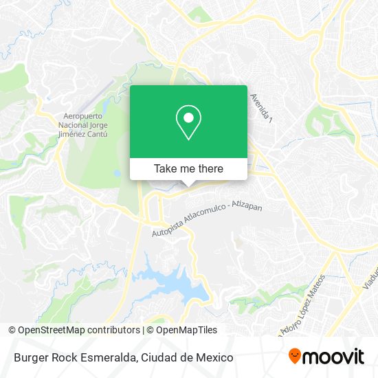 Burger Rock Esmeralda map