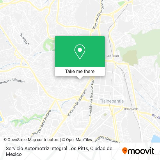 Mapa de Servicio Automotriz Integral Los Pitts