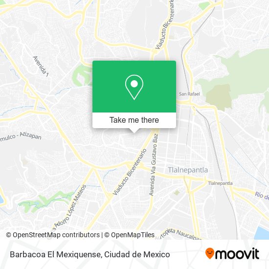 Barbacoa El Mexiquense map