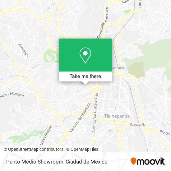 Mapa de Punto Medio Showroom