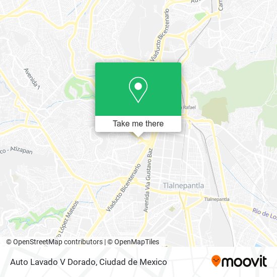 Mapa de Auto Lavado V Dorado