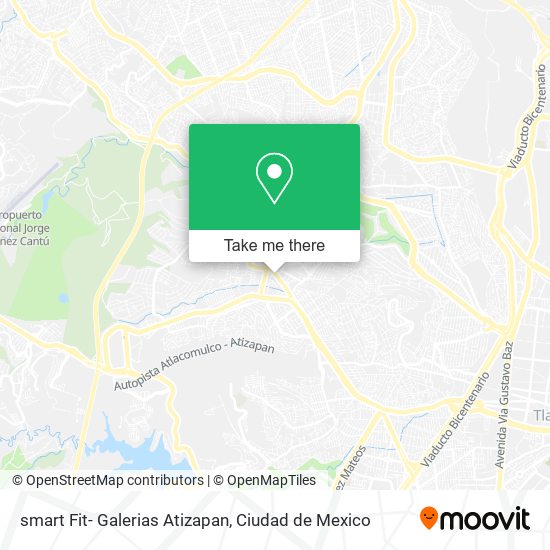 smart Fit- Galerias Atizapan map