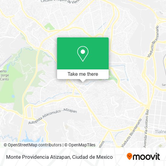 Mapa de Monte Providencia Atizapan