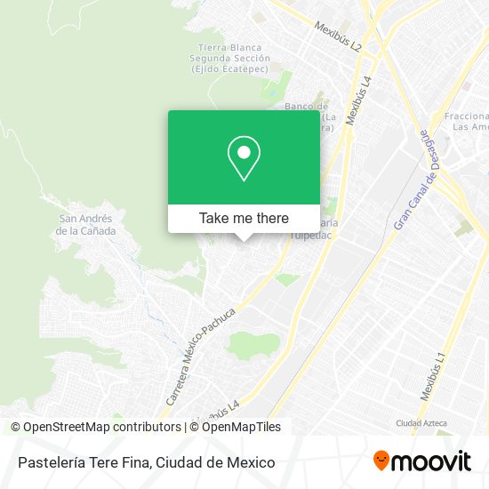 Mapa de Pastelería Tere Fina