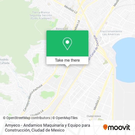 Mapa de Amyeco - Andamios Maquinaria y Equipo para Construcción