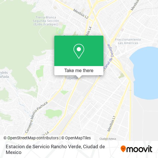 Mapa de Estacion de Servicio Rancho Verde