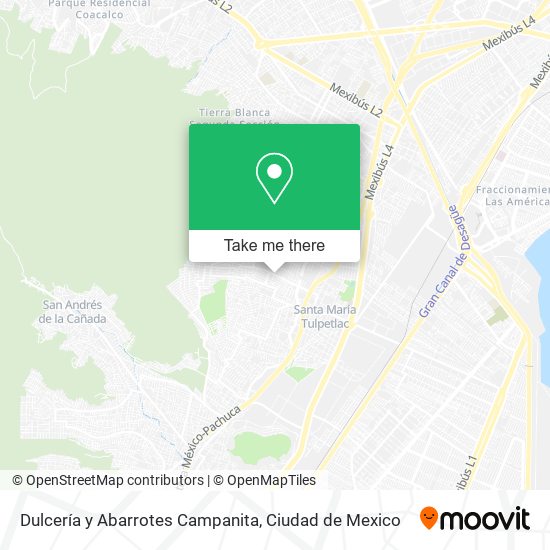 Dulcería y Abarrotes Campanita map
