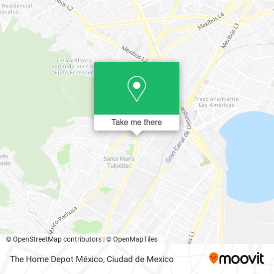 The Home Depot México map