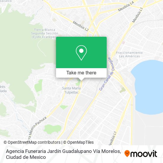 Agencia Funeraria Jardín Guadalupano Vía Morelos map