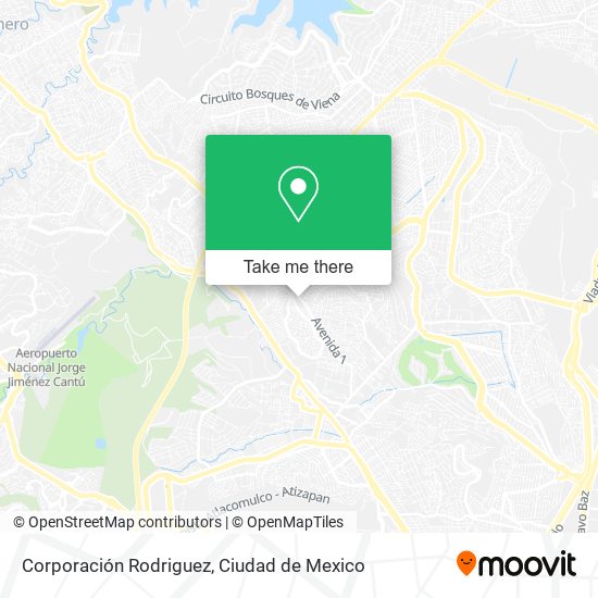 Corporación Rodriguez map