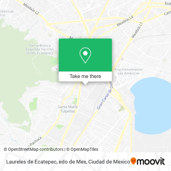 Laureles de Ecatepec, edo de Mex map