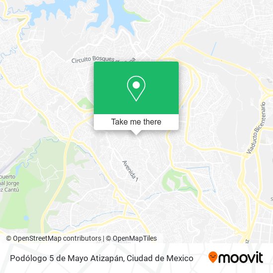 Podólogo 5 de Mayo Atizapán map