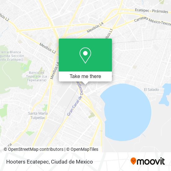 Hooters Ecatepec map