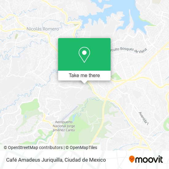 Café Amadeus Juriquilla map