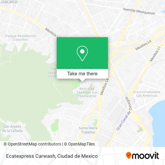 Mapa de Ecatexpress Carwash