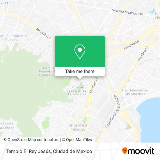 Templo El Rey Jesús map