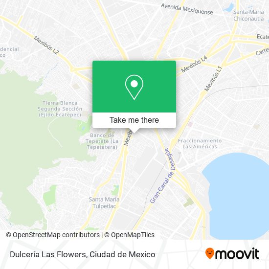 Mapa de Dulcería Las Flowers