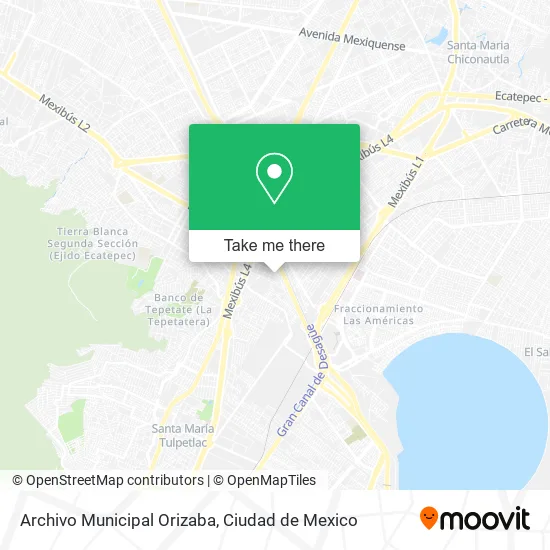 Archivo Municipal Orizaba map