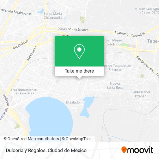 Dulcería y Regalos map