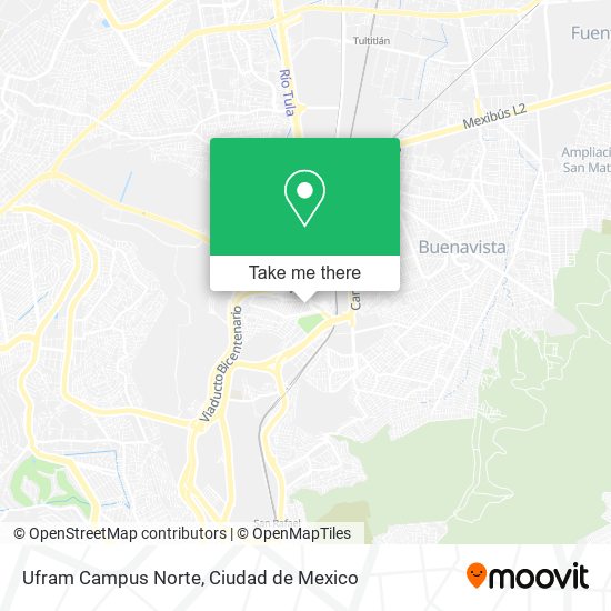 Mapa de Ufram Campus Norte