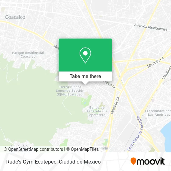 Rudo's Gym Ecatepec map