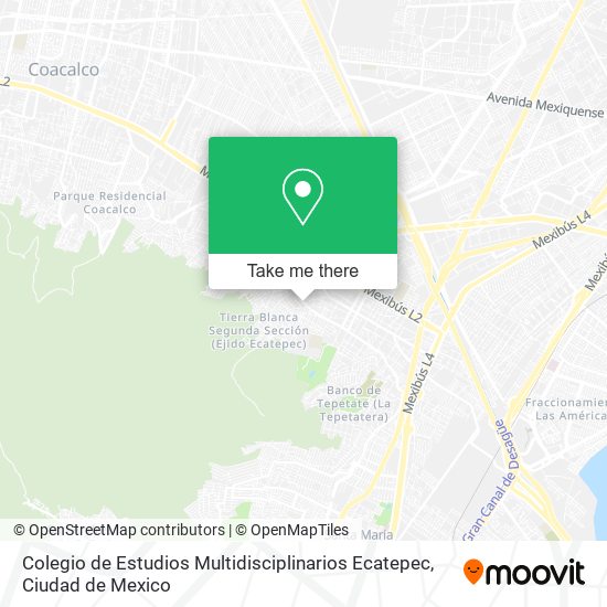 Colegio de Estudios Multidisciplinarios Ecatepec map