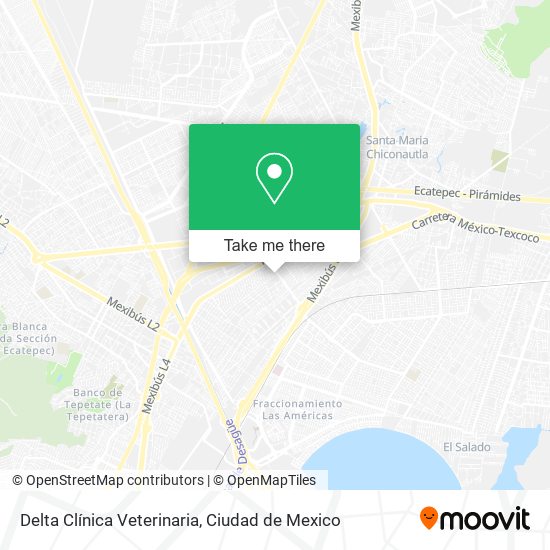 Mapa de Delta Clínica Veterinaria