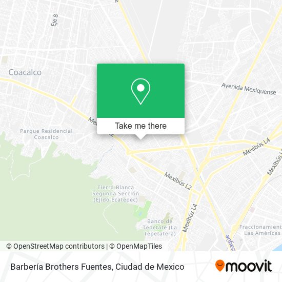 Barbería Brothers Fuentes map