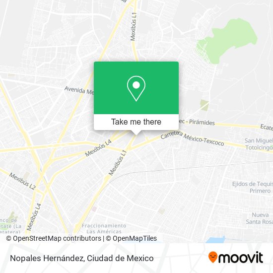 Nopales Hernández map