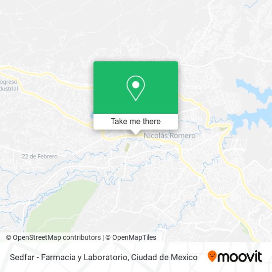 Mapa de Sedfar - Farmacia y Laboratorio