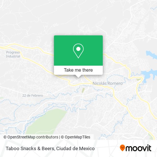 Taboo Snacks & Beers map