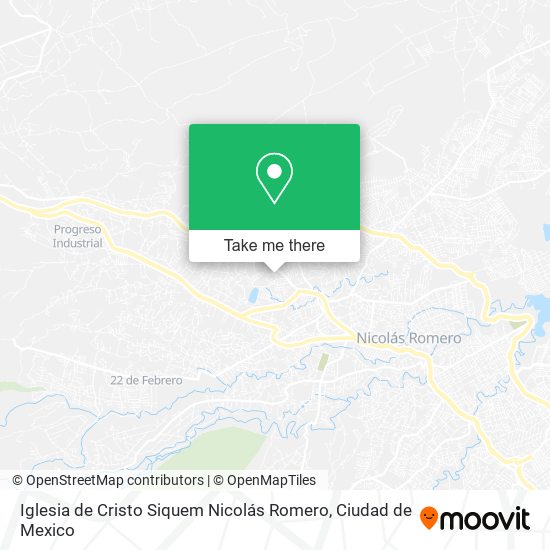Iglesia de Cristo Siquem Nicolás Romero map