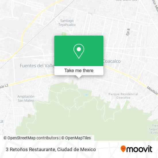 3 Retoños Restaurante map