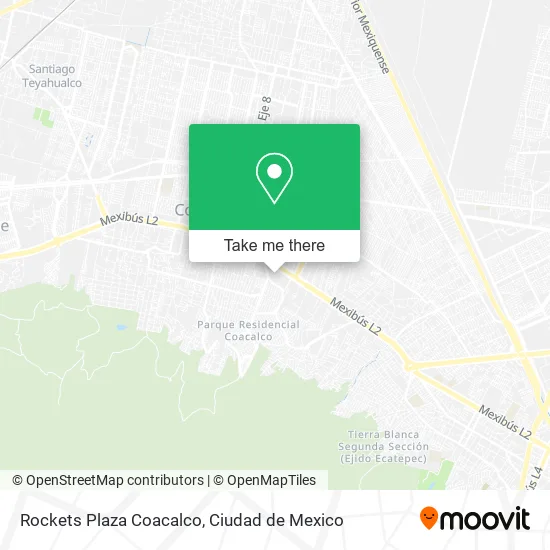 Rockets Plaza Coacalco map
