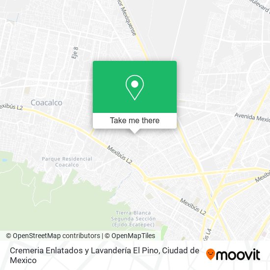 Cremeria Enlatados y Lavandería El Pino map