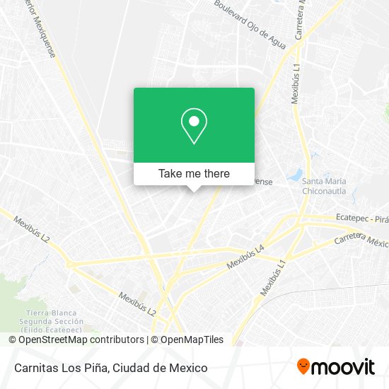 Mapa de Carnitas Los Piña