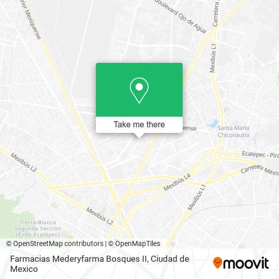 Mapa de Farmacias Mederyfarma Bosques II