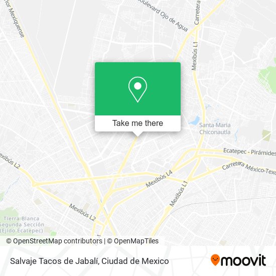 Salvaje Tacos de Jabalí map