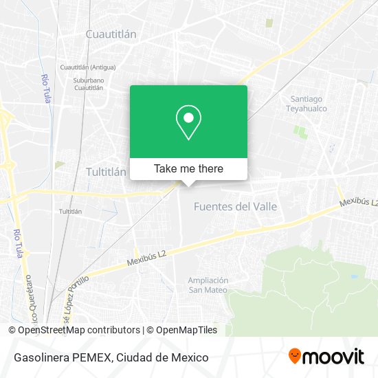 Gasolinera PEMEX map