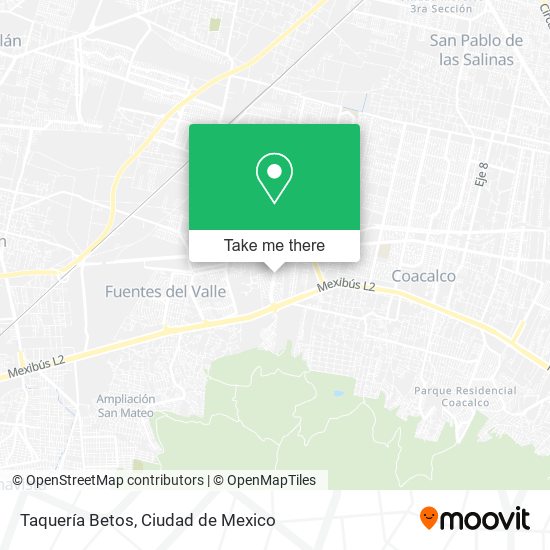 Taquería Betos map