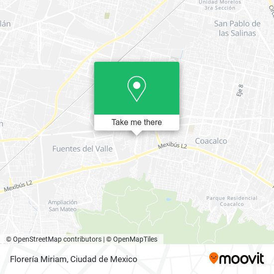 Mapa de Florería Miriam