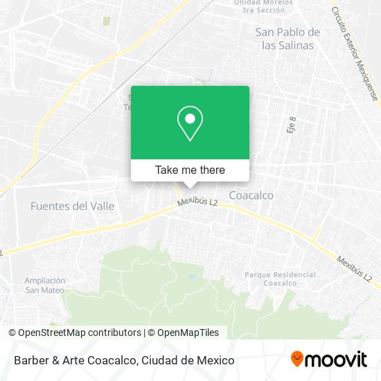Barber & Arte Coacalco map