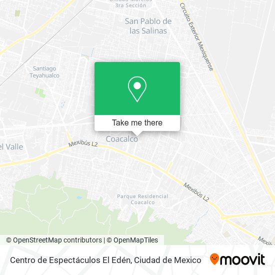 Centro de Espectáculos El Edén map