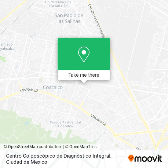 Mapa de Centro Colposcópico de Diagnóstico Integral